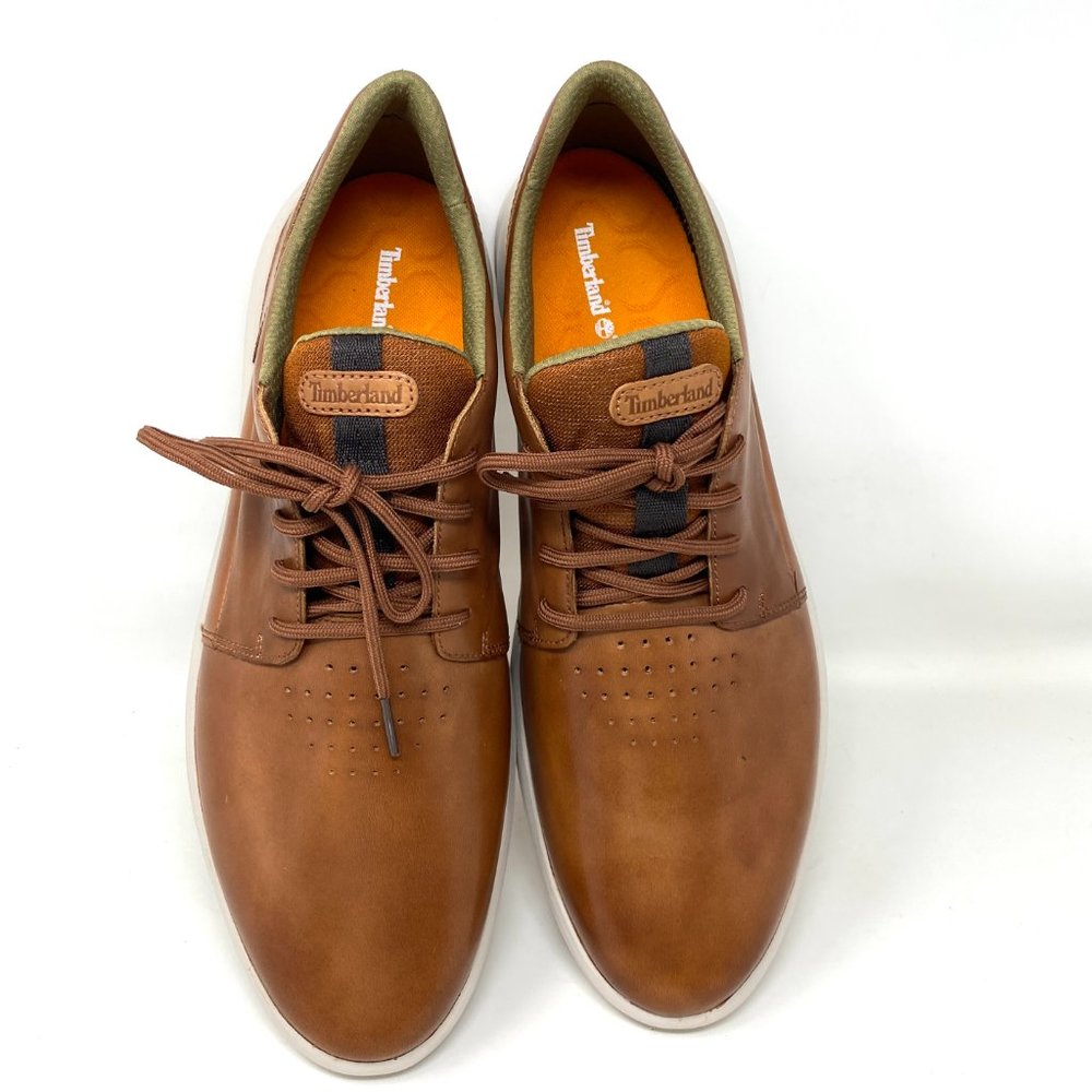 Timberland Men Size 13 A2Q9E 212 Bradstreet Ultra Oxford Leather Brown Sneakers - Picture 7 of 10